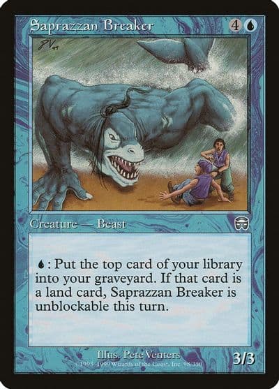 Saprazzan Breaker Mercadian Masques Magic card