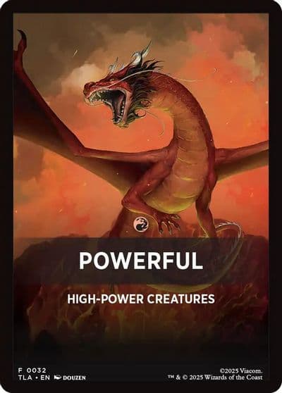 Powerful Theme Card Avatar: The Last Airbender Magic card