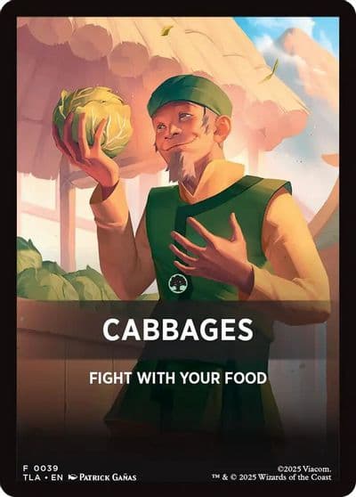 Cabbages Theme Card Avatar: The Last Airbender Magic card