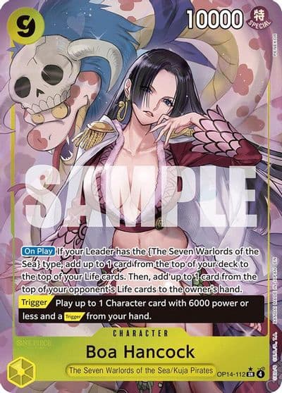 Boa Hancock OP14 112 Alternate Art The Azure Sea's Seven One Piece card