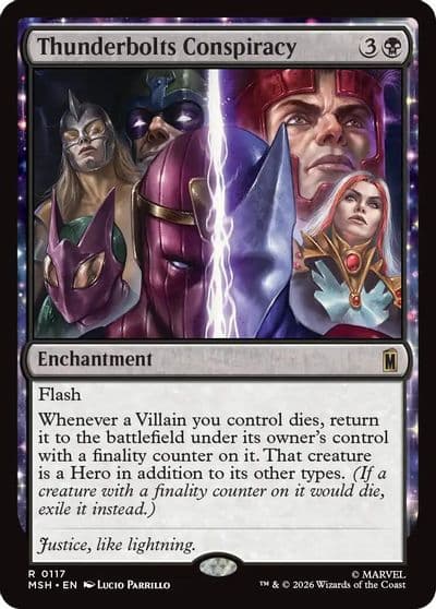Thunderbolts Conspiracy Marvel Super Heroes Magic card
