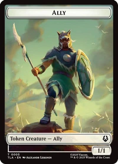 Ally 0005 Clue 0018 Double Sided Token Avatar: The Last Airbender Magic card