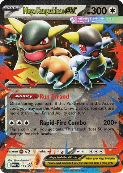 Mega Kangaskhan ex - 025 ME: Mega Evolution Promo Pokemon card
