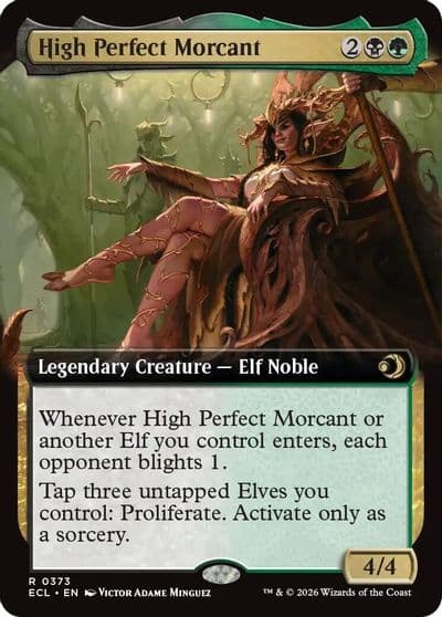 High Perfect Morcant Extended Art Lorwyn Eclipsed Magic card