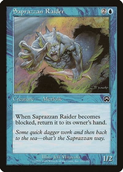 Saprazzan Raider Mercadian Masques Magic card