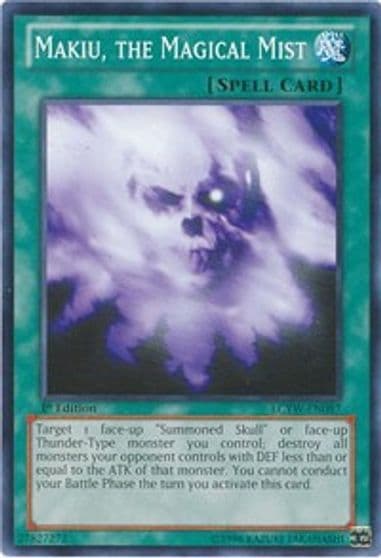 Makiu the Magical Mist Legendary Collection 3: Yugi's World Yu-Gi-Oh! card