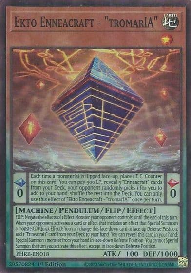Ekto Enneacraft tromarIA Super Rare Phantom Revenge Yu-Gi-Oh! card