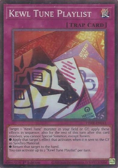 Kewl Tune Playlist Super Rare Phantom Revenge Yu-Gi-Oh! card