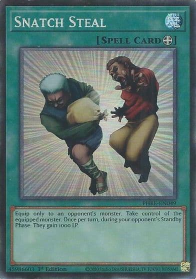 Snatch Steal CR Phantom Revenge Yu-Gi-Oh! card
