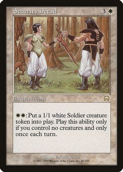Security Detail Mercadian Masques Magic card