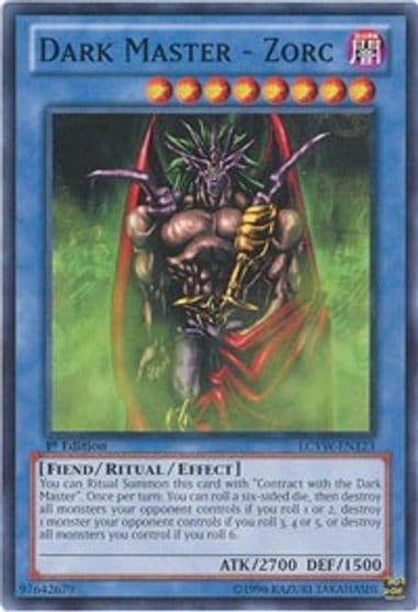 Dark Master Zorc Legendary Collection 3: Yugi's World Yu-Gi-Oh! card