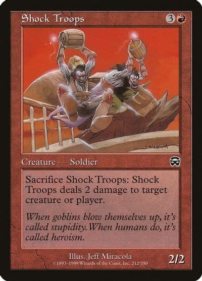 Shock Troops Mercadian Masques Magic card
