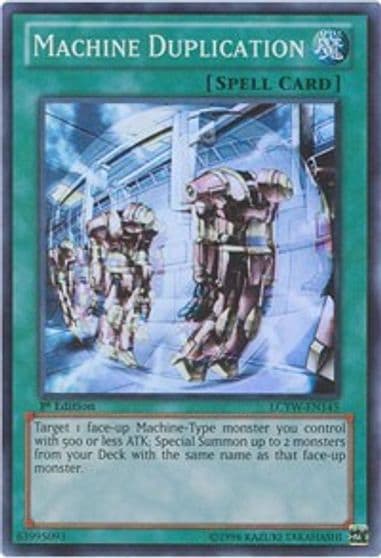 Machine Duplication Legendary Collection 3: Yugi's World Yu-Gi-Oh! card