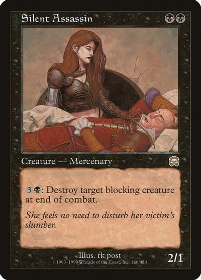 Silent Assassin Mercadian Masques Magic card