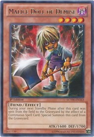 Malice Doll of Demise Legendary Collection 3: Yugi's World Yu-Gi-Oh! card
