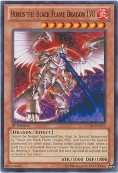 Horus the Black Flame Dragon LV8 Legendary Collection 3: Yugi's World Yu-Gi-Oh! card