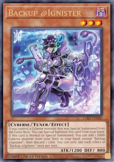Backup Ignister The Lost Art Promotion Yu-Gi-Oh! card