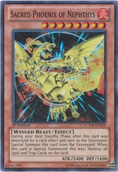 Sacred Phoenix of Nephthys Legendary Collection 3: Yugi's World Yu-Gi-Oh! card