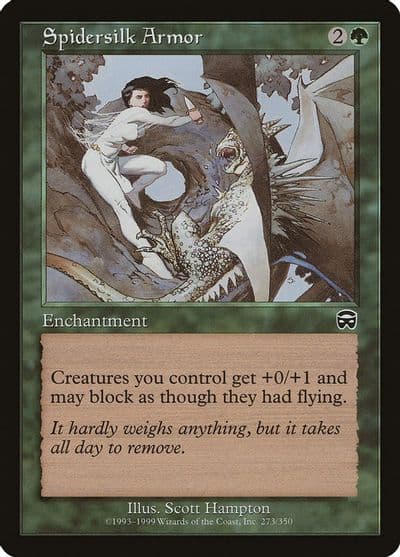Spidersilk Armor Mercadian Masques Magic card