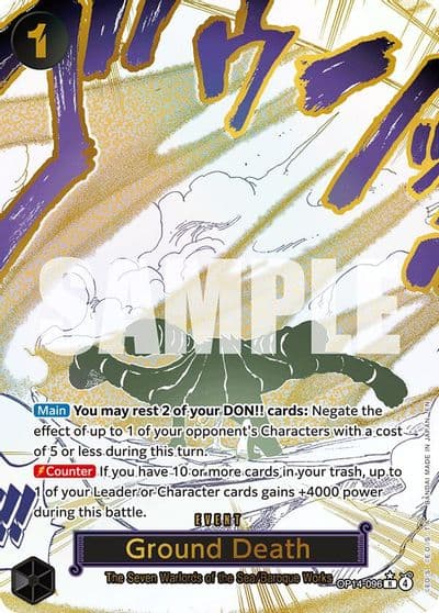 Ground Death Alternate Art The Azure Sea's Seven One Piece card