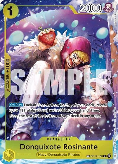Donquixote Rosinante OP12 108 The Azure Sea's Seven One Piece card