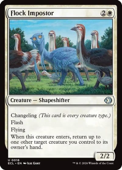 Flock Impostor Lorwyn Eclipsed Magic card
