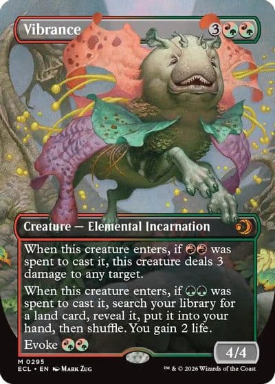 Vibrance Borderless Lorwyn Eclipsed Magic card