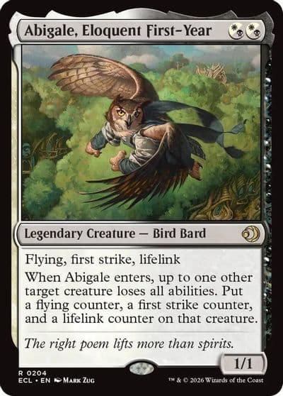 Abigale Eloquent First Year Lorwyn Eclipsed Magic card