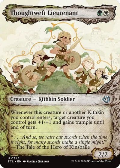 Thoughtweft Lieutenant Showcase Lorwyn Eclipsed Magic card