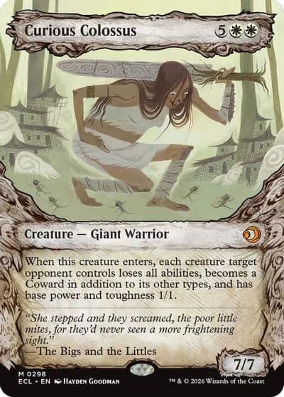 Curious Colossus Showcase Lorwyn Eclipsed Magic card