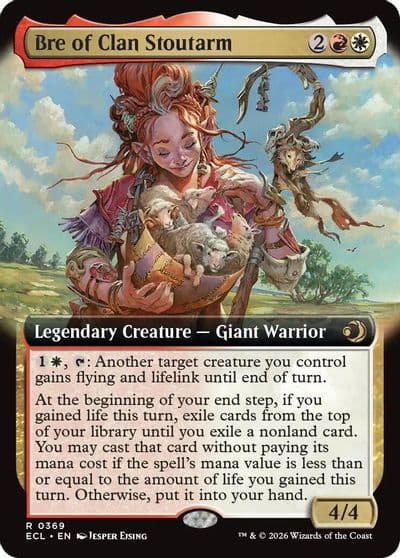 Bre of Clan Stoutarm Extended Art Lorwyn Eclipsed Magic card