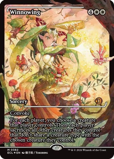 Winnowing Showcase Lorwyn Eclipsed Magic card