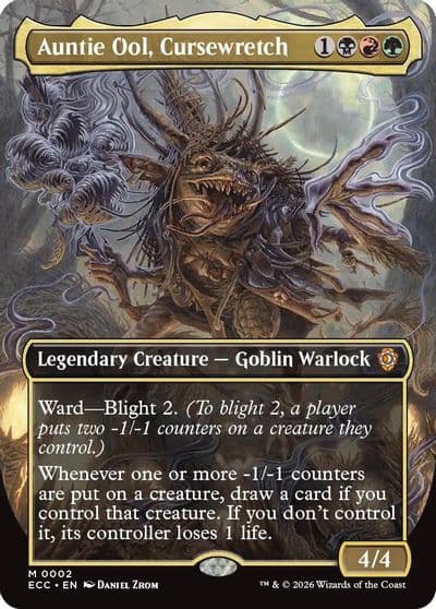 Auntie Ool Cursewretch Borderless Commander: Lorwyn Eclipsed Magic card