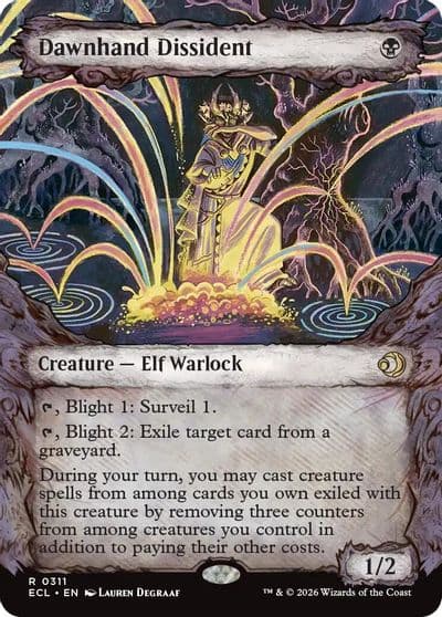 Dawnhand Dissident Showcase Lorwyn Eclipsed Magic card