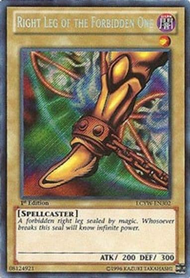 Right Leg of the Forbidden One Legendary Collection 3: Yugi's World Yu-Gi-Oh! card