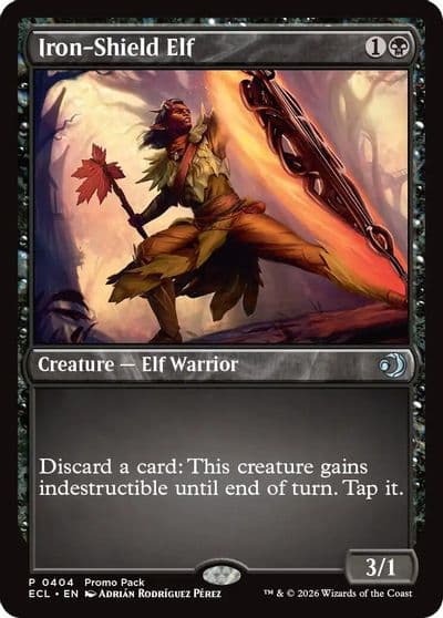 Iron Shield Elf Promo Pack: Lorwyn Eclipsed Magic card