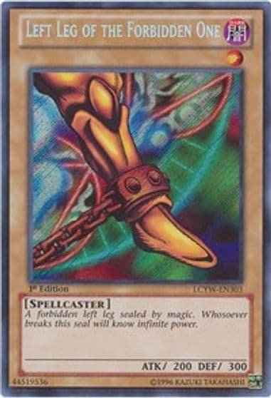 Left Leg of the Forbidden One Legendary Collection 3: Yugi's World Yu-Gi-Oh! card