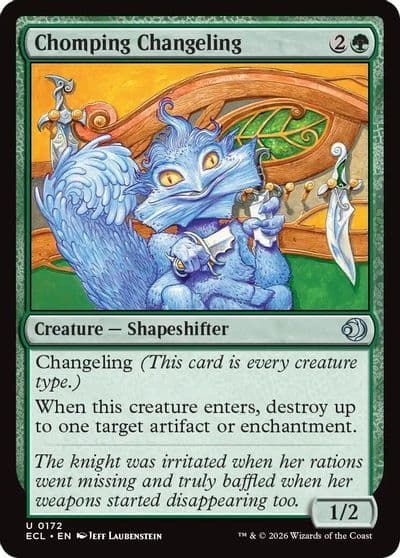 Chomping Changeling Lorwyn Eclipsed Magic card