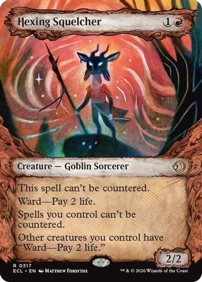 Hexing Squelcher Showcase Lorwyn Eclipsed Magic card