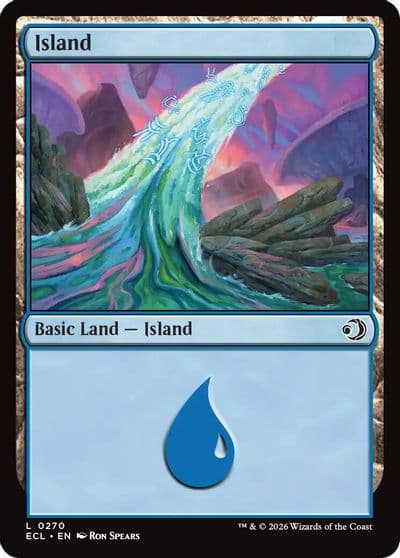 Island 0270 Lorwyn Eclipsed Magic card