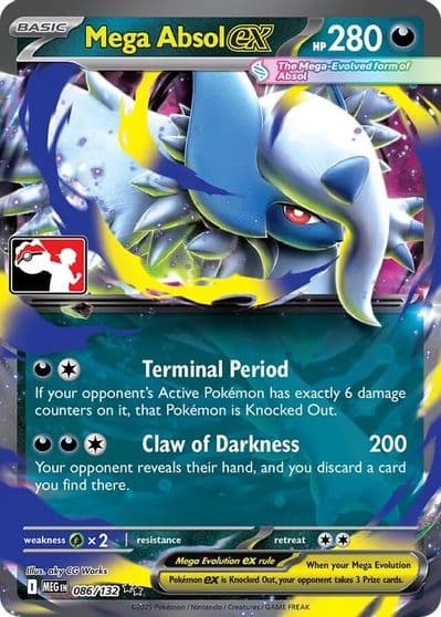 Mega Absol ex Prize Pack Series Cards Pokemon card