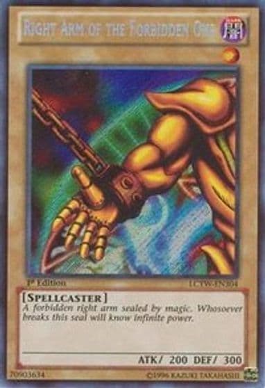 Right Arm of the Forbidden One Legendary Collection 3: Yugi's World Yu-Gi-Oh! card