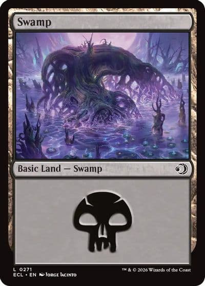 Swamp 0271 Lorwyn Eclipsed Magic card