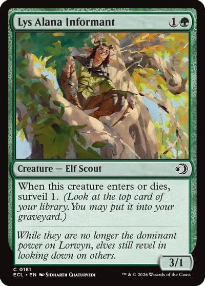 Lys Alana Informant Lorwyn Eclipsed Magic card