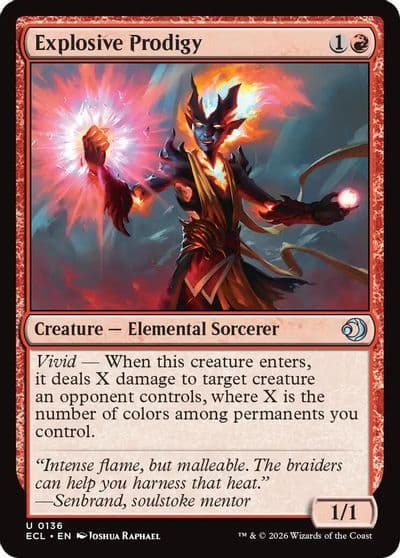 Explosive Prodigy Lorwyn Eclipsed Magic card