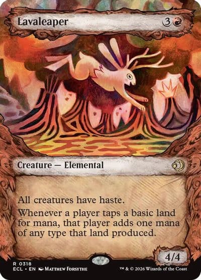 Lavaleaper Showcase Lorwyn Eclipsed Magic card