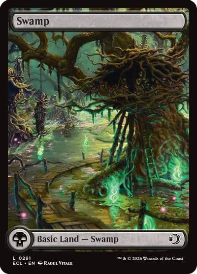Swamp 0281 Lorwyn Eclipsed Magic card