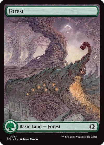Forest 0283 Lorwyn Eclipsed Magic card