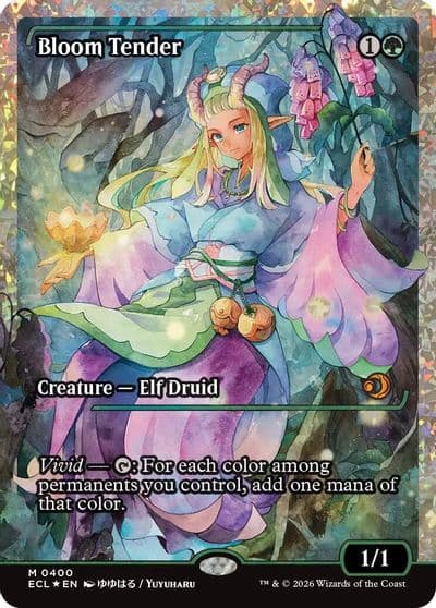 Bloom Tender 0400 Showcase Fracture Foil Lorwyn Eclipsed Magic card