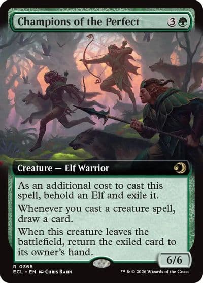 Champions of the Perfect Extended Art Lorwyn Eclipsed Magic card